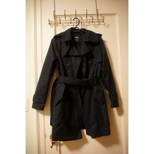 Navy trench coat